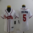 Youth Nike Atlanta Braves #5 Freddie Freeman white majestic baseball jersey