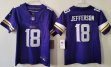 Women Minnesota Vikings #18 Justin Jefferson Nike purple Alternate Vapor F.U.S.E. Limited Jersey