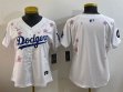 Women 2025 Nike Los Angeles Dodgers blank white fashion majestic baseball jerseys Sakura plate