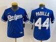 Youth Nike Los Angeles Dodgers #44 Vicente Padilla blue MLB baseball Jersey