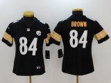 Women Nike Pittsburgh Steelers 84 Brown Black 2017 Vapor Untouchable Limited Player