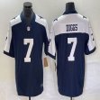 Nike Dallas Cowboys #7 Trevon Diggs blue white Color Rush Limited Jersey 03