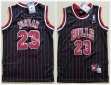 Nike Chicago Bulls black Red stripes nba basketball jersey