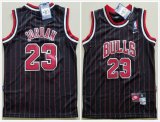 Nike Chicago Bulls black Red stripes nba basketball jersey