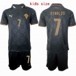 2026 World Cup Portugal team #7 RONALDO black kid soccer jerseys Special Edition
