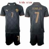 2026 World Cup Portugal team #7 RONALDO black kid soccer jerseys Special Edition