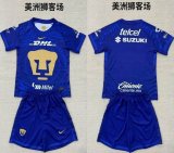 2025-2026 Pumas UNAM club blue kid soccer jerseys away