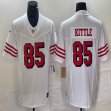 Nike 49ers #85 George Kittle white Throwback Color Rush Limited Jersey -BD 03