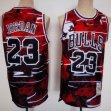 Chicago Bulls #23 Michael Jordan black red Throwback nba basketball jersey-CY 01