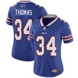 Women Nike Buffalo Bills #34 Thurman Thomas blue Color Rush Limited Jersey
