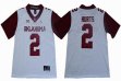 Oklahoma Sooners #2 Jalen Hurts white New College Football Jersey-GLT