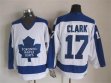 Maple Leafs Wendel Clark #17 CCM white nhl hockey Jersey