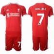 2025-2026 Liverpool club #7 LUIS DIAZ red soccer jerseys home