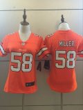 Youth Denver Broncos #58 Von Miller Nike orange Color Rush Limited Jersey