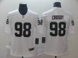 Oakland Raiders #98 Maxx Crosby Nike white Color Rush Limited Jersey 01