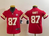 Youth Nike Kansas City Chiefs #87 Swift red Color Rush Limited Jersey