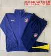 2025-2026 Atletico Madrid club blue kid Soccer jackets with Long Trousers E25157