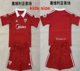 2025-2026 Seville club red kid soccer jerseys away