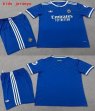 2025-2026 Real Madrid club blue kid soccer jerseys second away