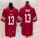 Nike San Francisco 49ers #13 Brock Purdy red Color Rush Limited Jersey