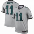 Nike Eagles #11 Carson Wentz gray NFL Jersey Inverted version