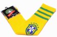 Brazil team soccer socks yellow