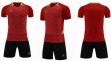 Custom red black soccer jerseys 01