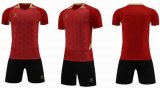 Custom red black soccer jerseys 01