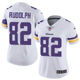 Women Nike Minnesota Vikings 82 Rudolph white Color Rush Limited Jersey