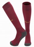 2025-2026 Roma Club red soccer socks home