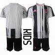 2025 -2026 Juventus club white black kid soccer jerseys home