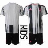 2025 -2026 Juventus club white black kid soccer jerseys home