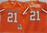Oklahoma State Cowboys #21 Barry Sanders Orange NCAA College Football