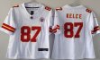 Women Kansas City 87# Travis Kelce white Nike Vapor F.U.S.E. Limited Jersey