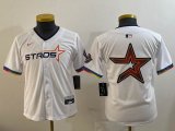 Youth Houston Astros blank white majestic baseball jerseys Joint name