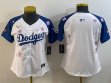 Youth 2025 Nike Los Angeles Dodgers blank white blue fashion majestic baseball jerseys Sakura plate