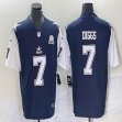 Dallas Cowboys #7 Trevon Diggs blue white Nike Color Rush Limited Jersey 03