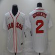 Nike Boston Red Sox #2 Xander Bogaerts white majestic baseball Jersey-BD