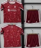 2026-2027 Liverpool club red kid soccer jerseys home