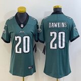 Woem Nike Philadelphia Eagles #20 Brian Dawkins green Color Rush Limited Jersey