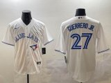 Nike Toronto Blue Jays #27 Vladimir Guerrero Jr white Majestic baseball jerseys-BD
