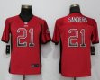 Youth Nike San Francisco 49ers 21 Sanders Drift Fashion Red Elite Jersey