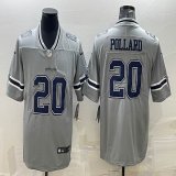 Nike Dallas Cowboys #20 Tony Pollard gray Color Rush Limited Jersey