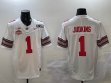 Ohio State Buckeyes #1 Quinshon Judkins white college football jerseys with 2025 championship patch