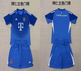 2025-2026 Bayern Munich blue goalkeeper soccer jersey