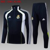 2025-2026 Real Madrid club Navy soccer uniforms with Long Trousers B2543.jpg