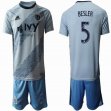 2019-2020 Sporting Kansas City #5 BESLER gray skyblue soccer jersey home