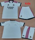2026-2027 Real Madrid club white kids soccer jerseys home