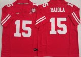 Nebraska Huskers #15 Dylan Raiola red college football jerseys