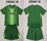 2025-2026 Paris Saint-Germain club green kid goalkeeper soccer jerseys